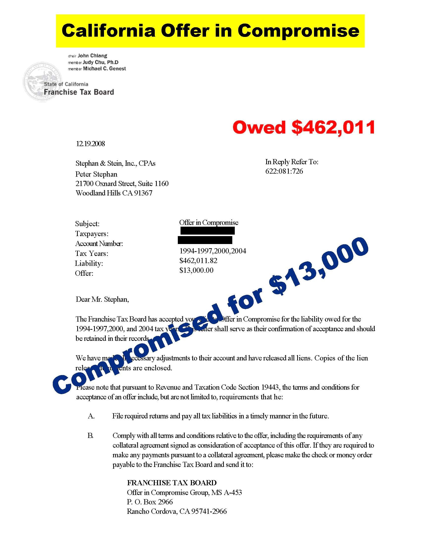 Offers In Compromise 18 Tax Resolution Institute